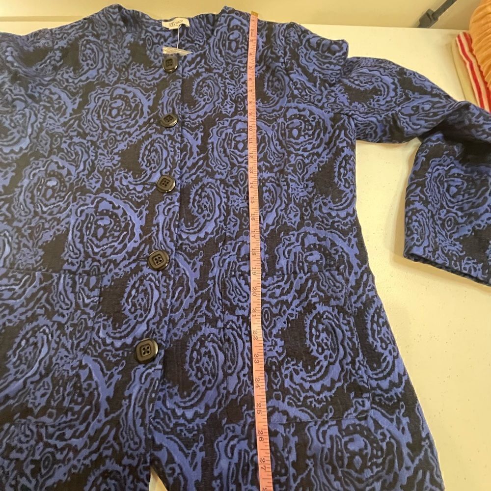 The TOG Shop blue black button jacket size 18 new - Picture 6 of 6